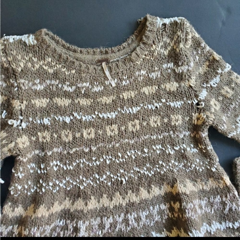 Free People Aztec Thick Sweater - Picture 4 of 11